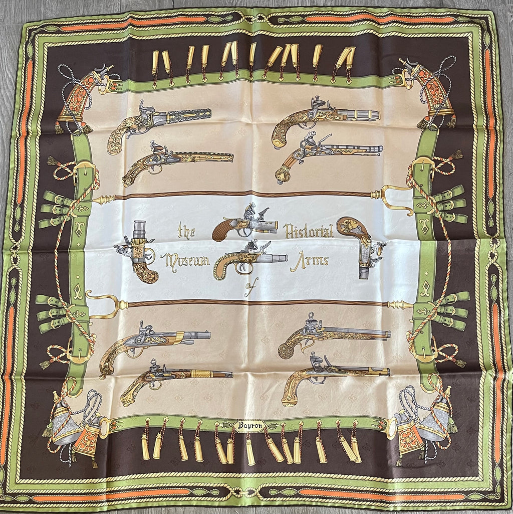 Bayron carré foulard scarf schal sjaal seide soie silk