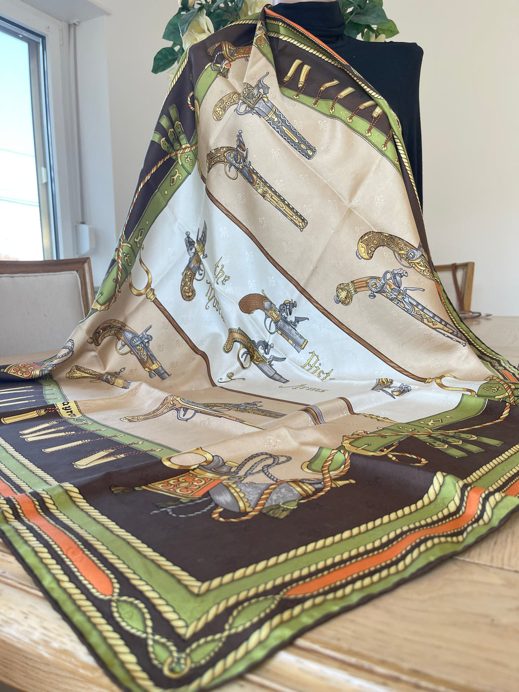 Bayron carré foulard scarf schal sjaal seide soie silk