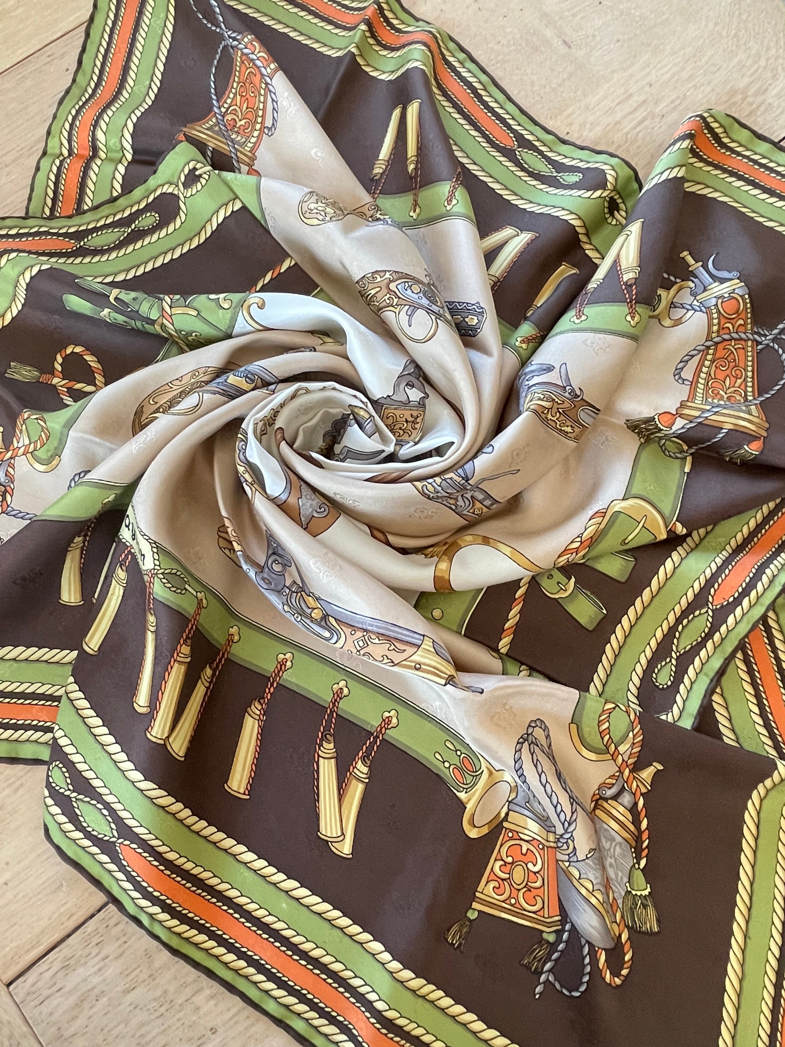 Bayron carré foulard scarf schal sjaal seide soie silk