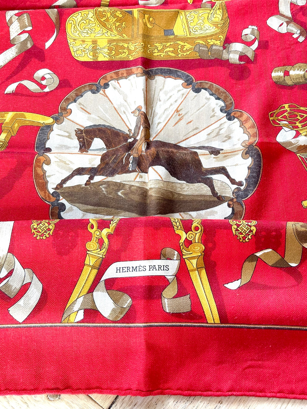 Foulard/Carré/Chale HERMÈS Cachemi-soie-Copeaux Silk SCARF seide seda seta schal