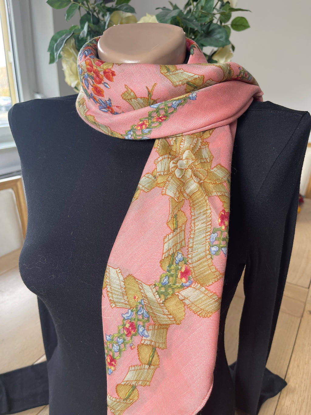 Foulard/Carré/Chale HERMÈS cachemire-soie Silk SCARF seide seda seta schal sjaal