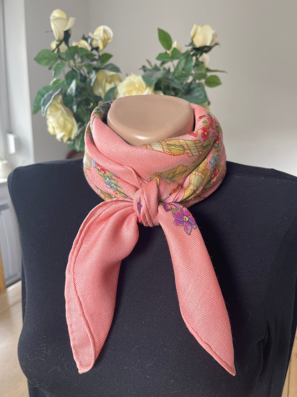 Foulard/Carré/Chale HERMÈS cachemire-soie Silk SCARF seide seda seta schal sjaal
