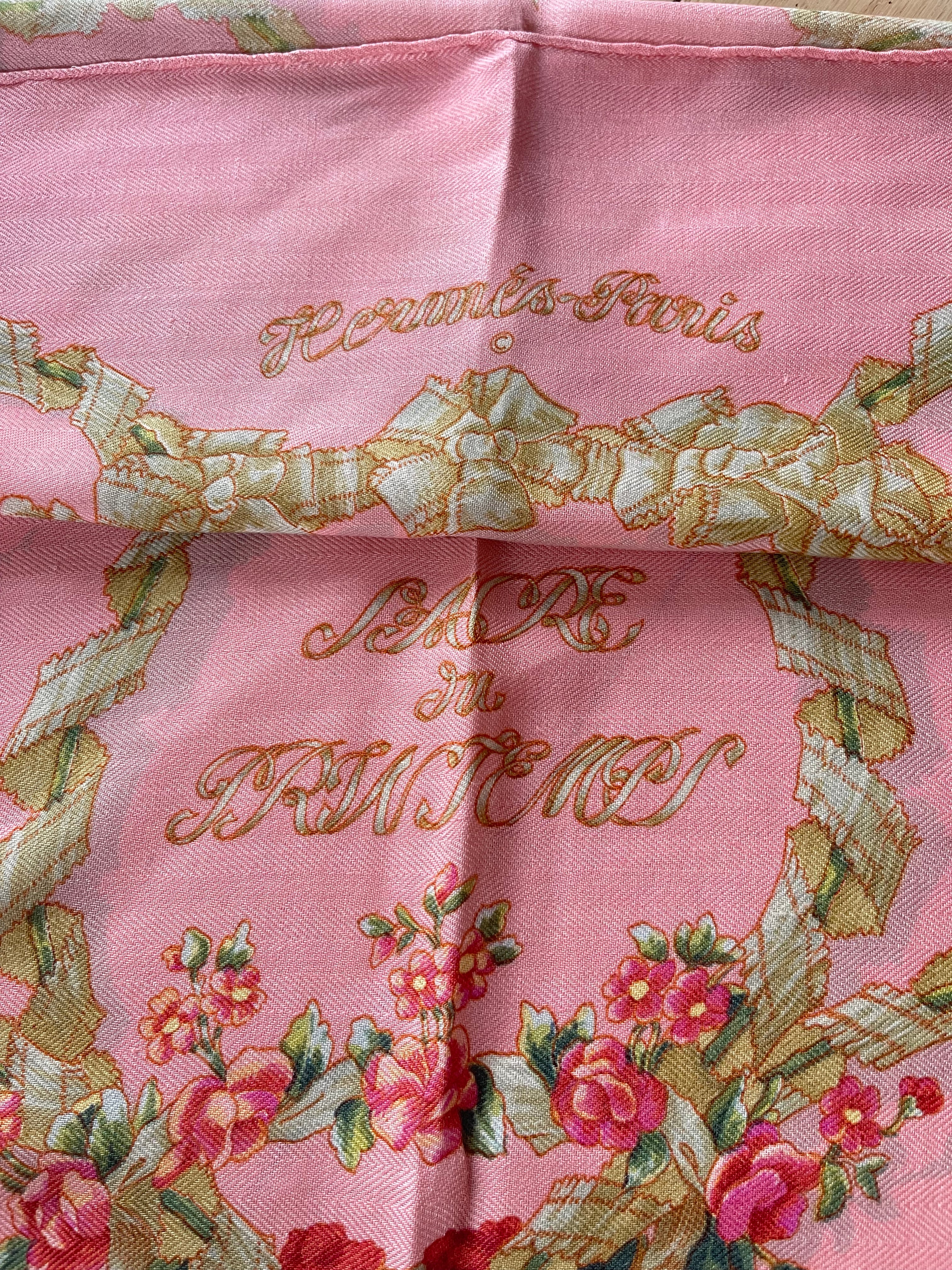 Foulard/Carré/Chale HERMÈS cachemire-soie Silk SCARF seide seda seta schal sjaal