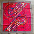 Foulard/Carré/Chale HERMÈS Musée Fouets et Badines signed by V.Jamin box