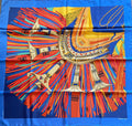 Foulard/Carré/Chale★Hermès★Cuirs Du Desert detail soie★Silk SCARF seide seda seta schal
