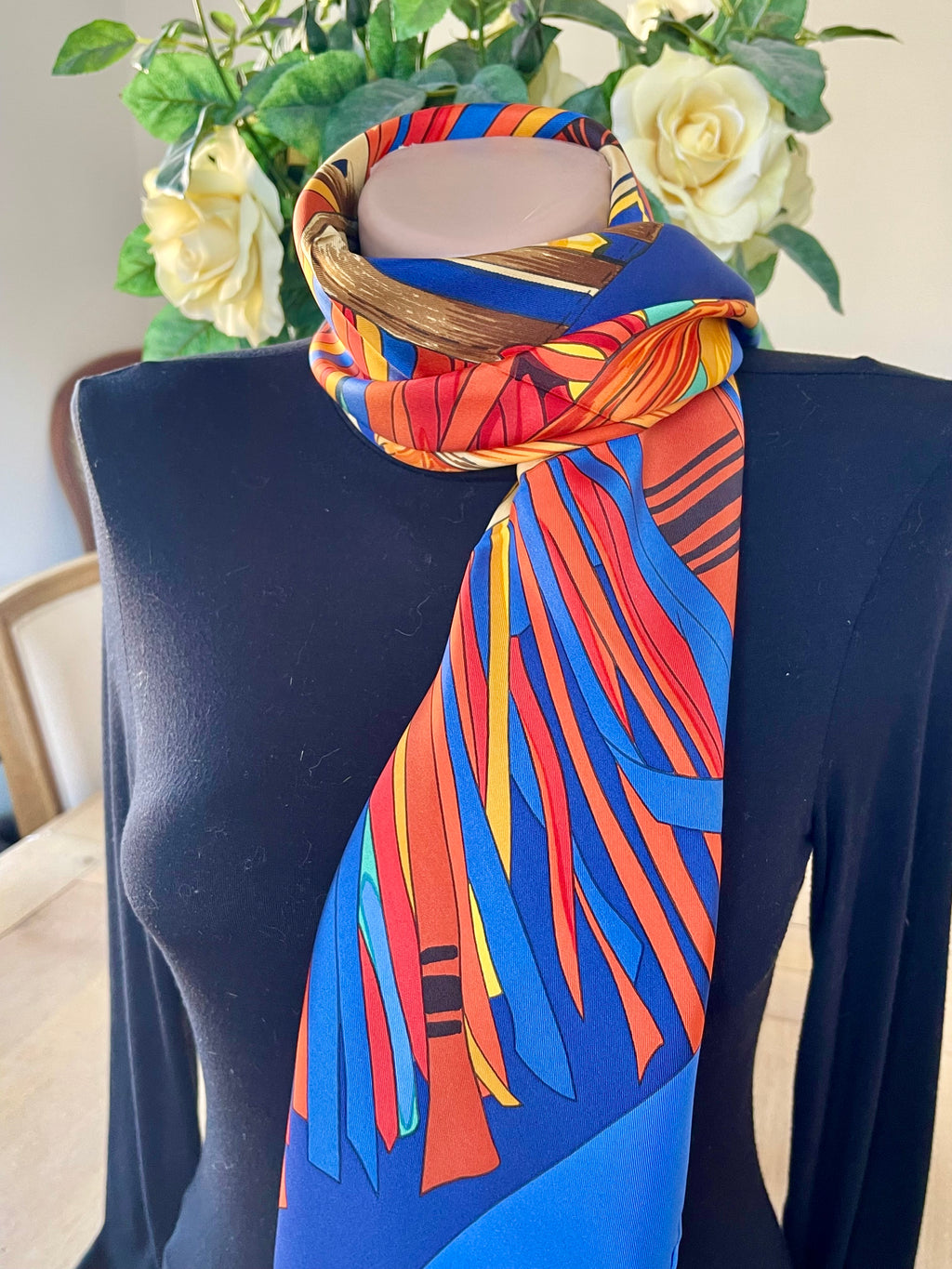 Foulard/Carré/Chale★Hermès★Cuirs Du Desert detail soie★Silk SCARF seide seda seta schal