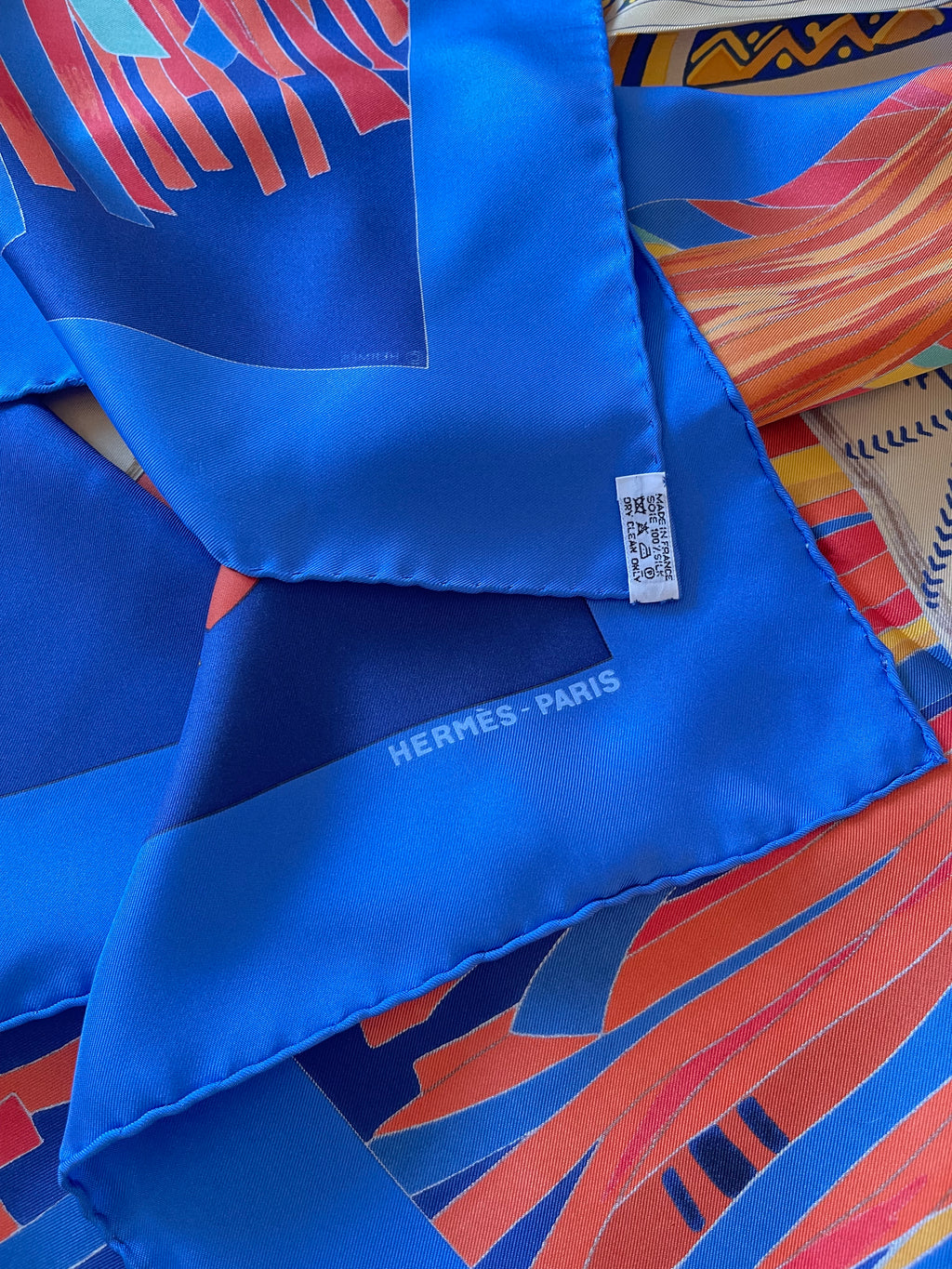 Foulard/Carré/Chale★Hermès★Cuirs Du Desert detail soie★Silk SCARF seide seda seta schal