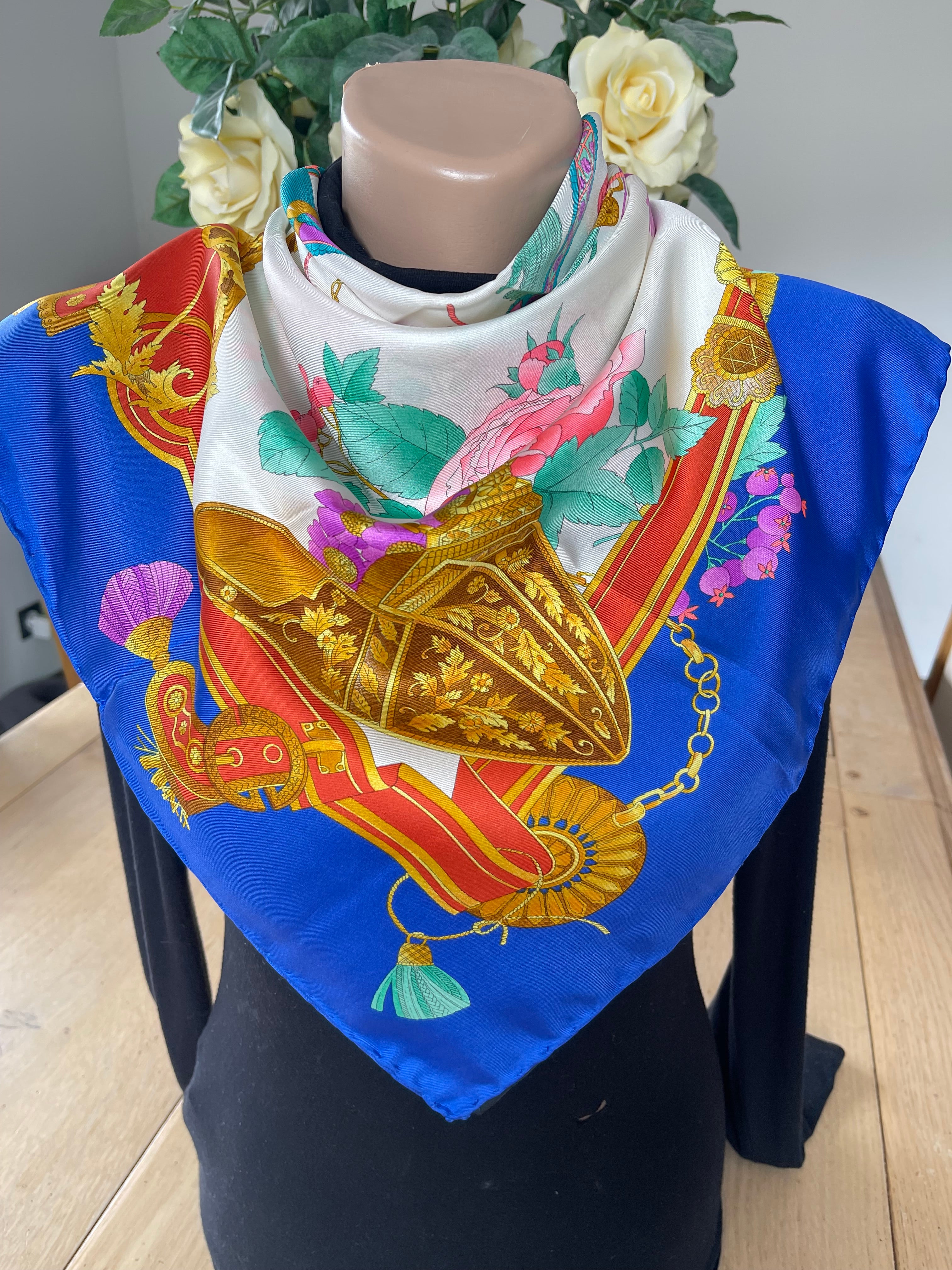LEONARD foulard carré scarf schal seide soie silk