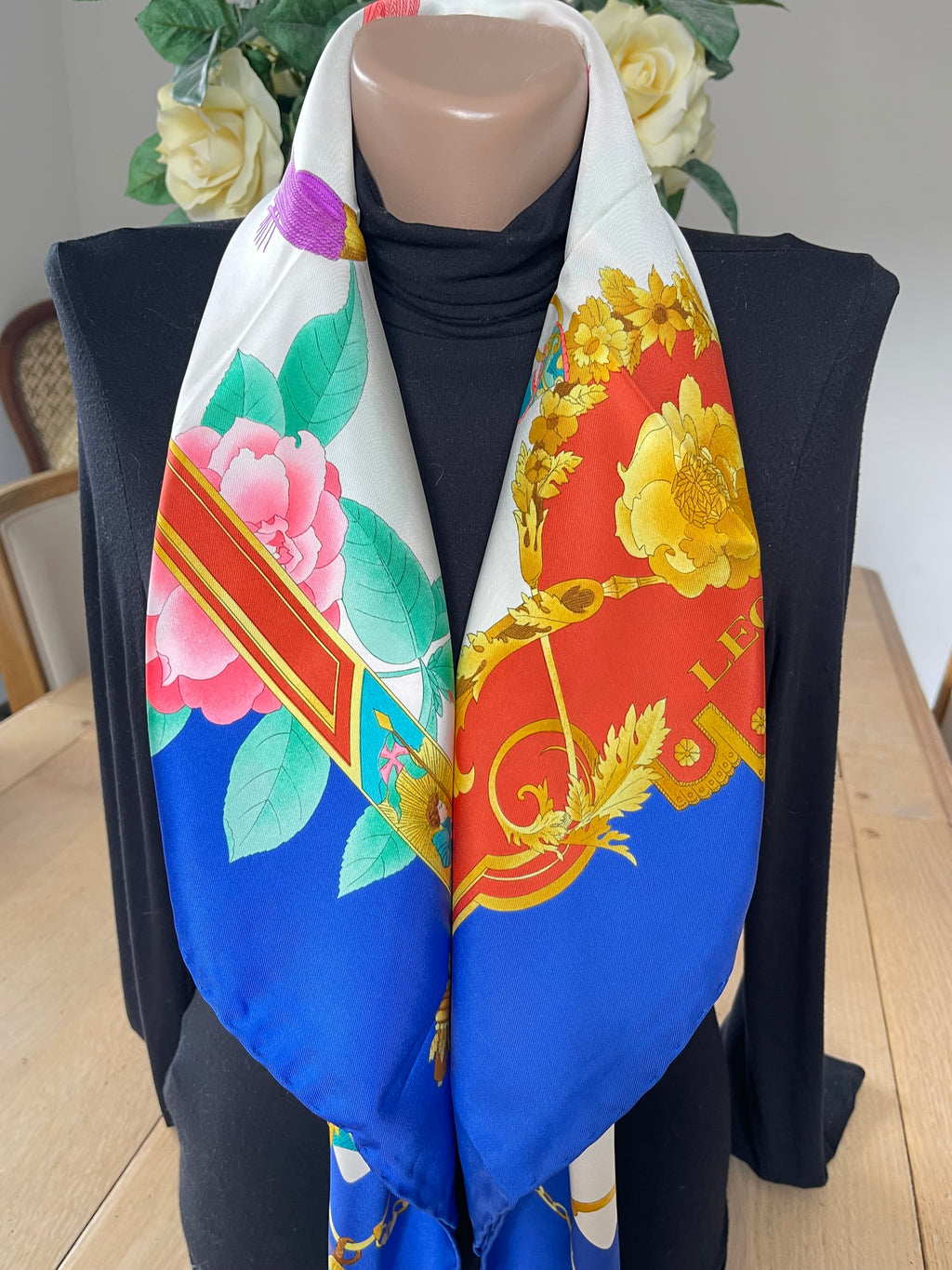 LEONARD foulard carré scarf schal seide soie silk