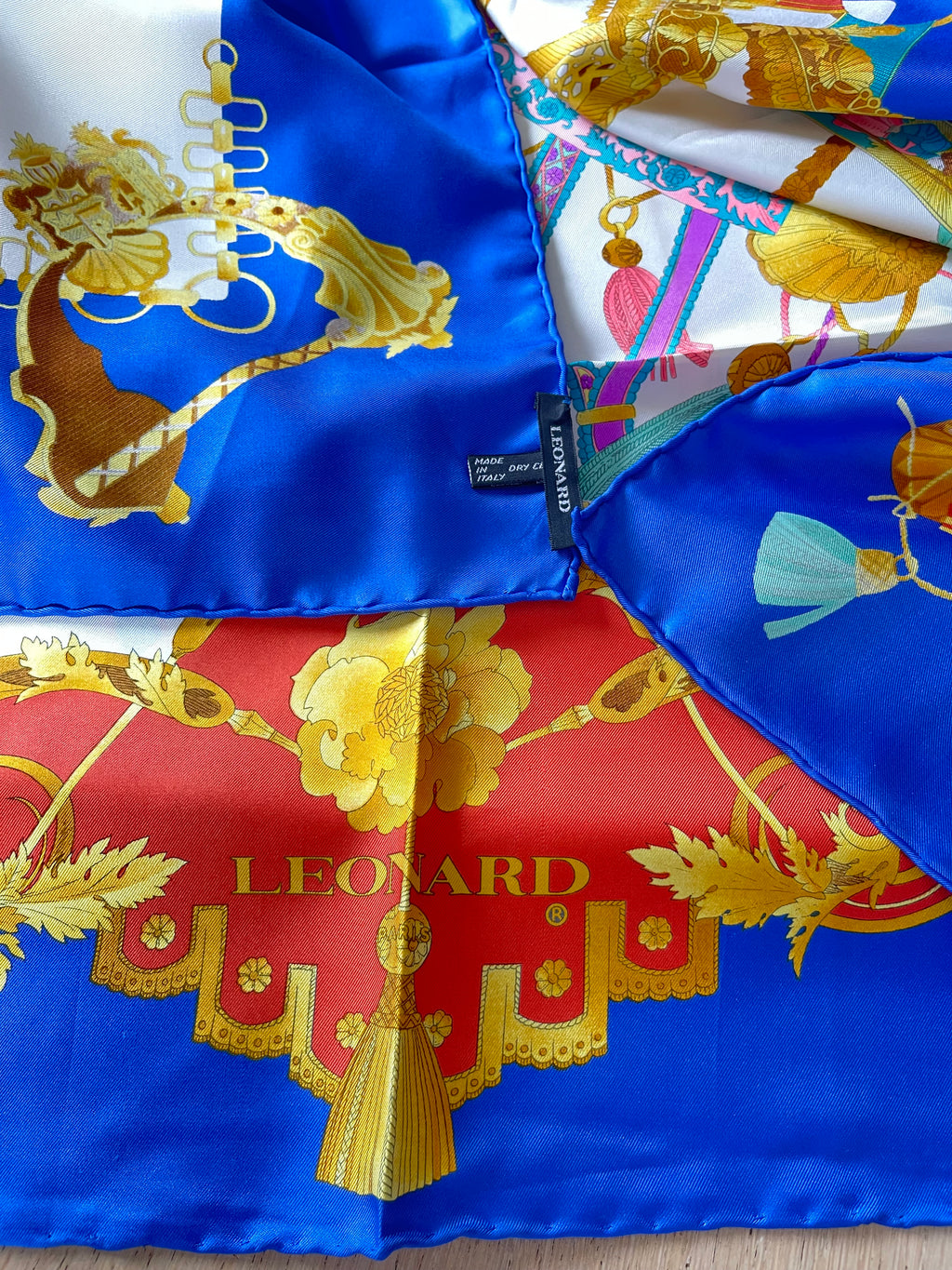 LEONARD foulard carré scarf schal seide soie silk