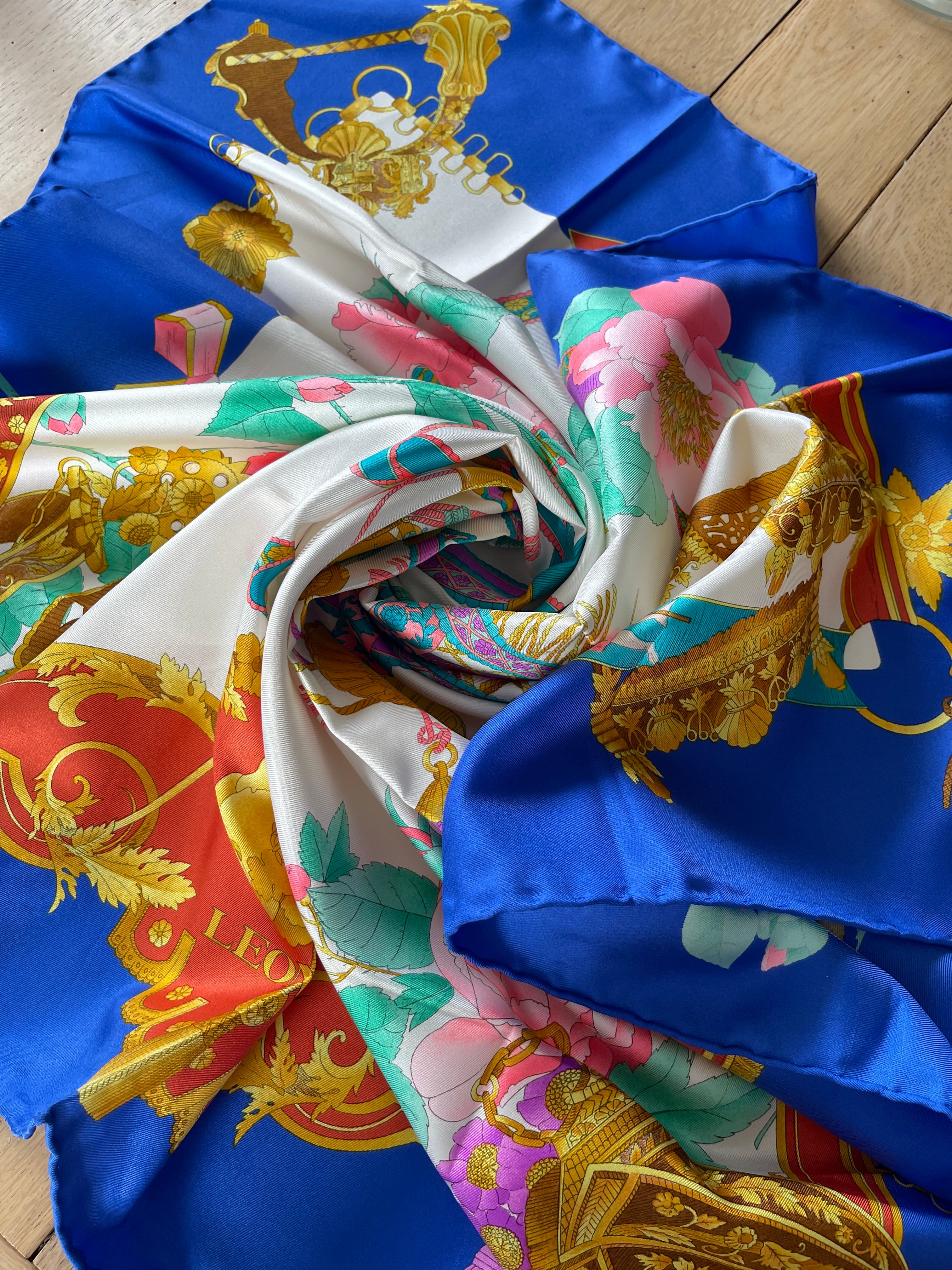 LEONARD foulard carré scarf schal seide soie silk
