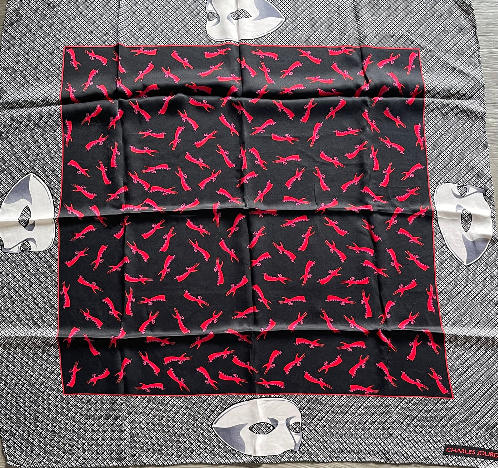 UNGARO foulard carré scarf silk soie seide schal