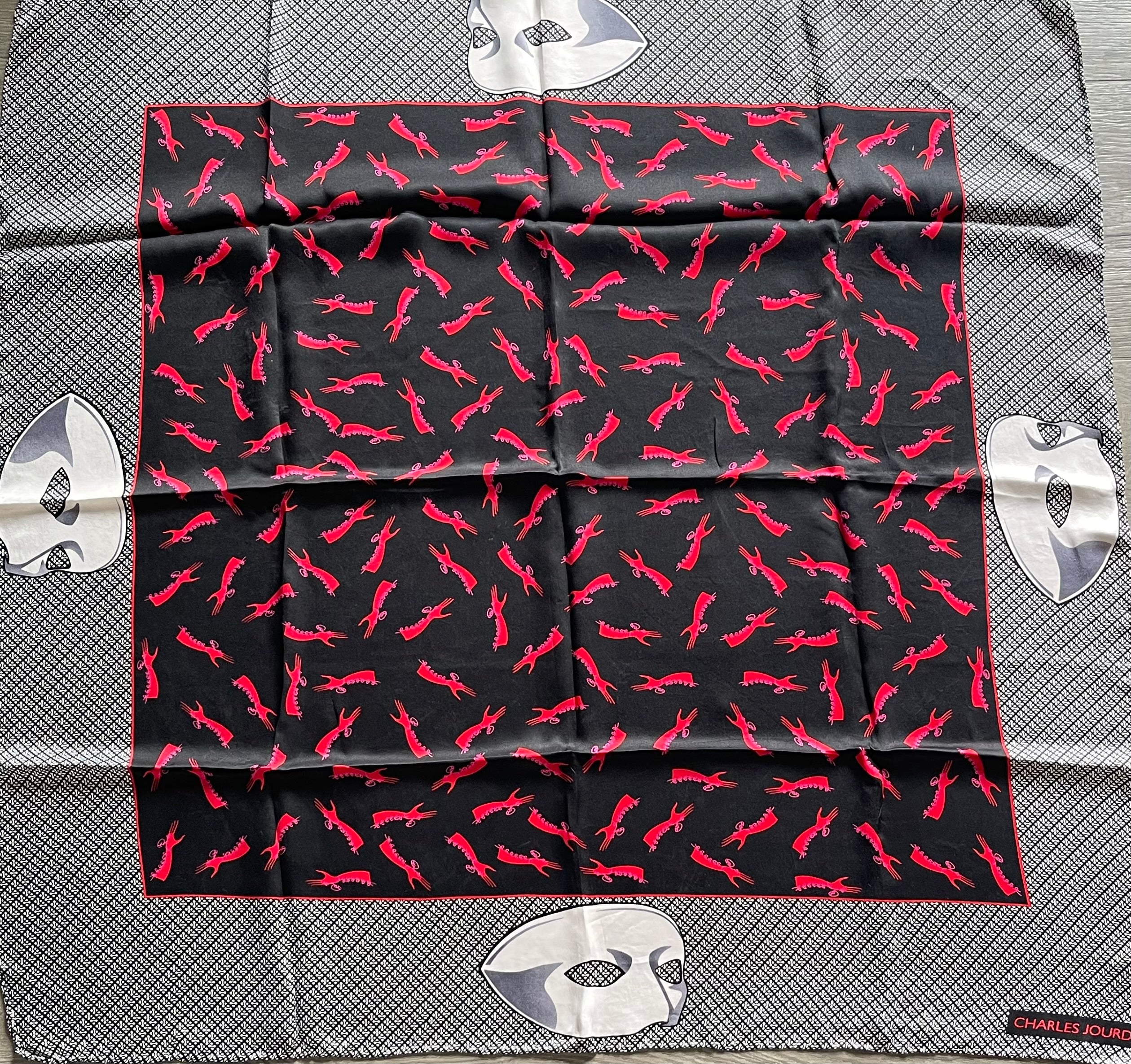 UNGARO foulard carré scarf silk soie seide schal