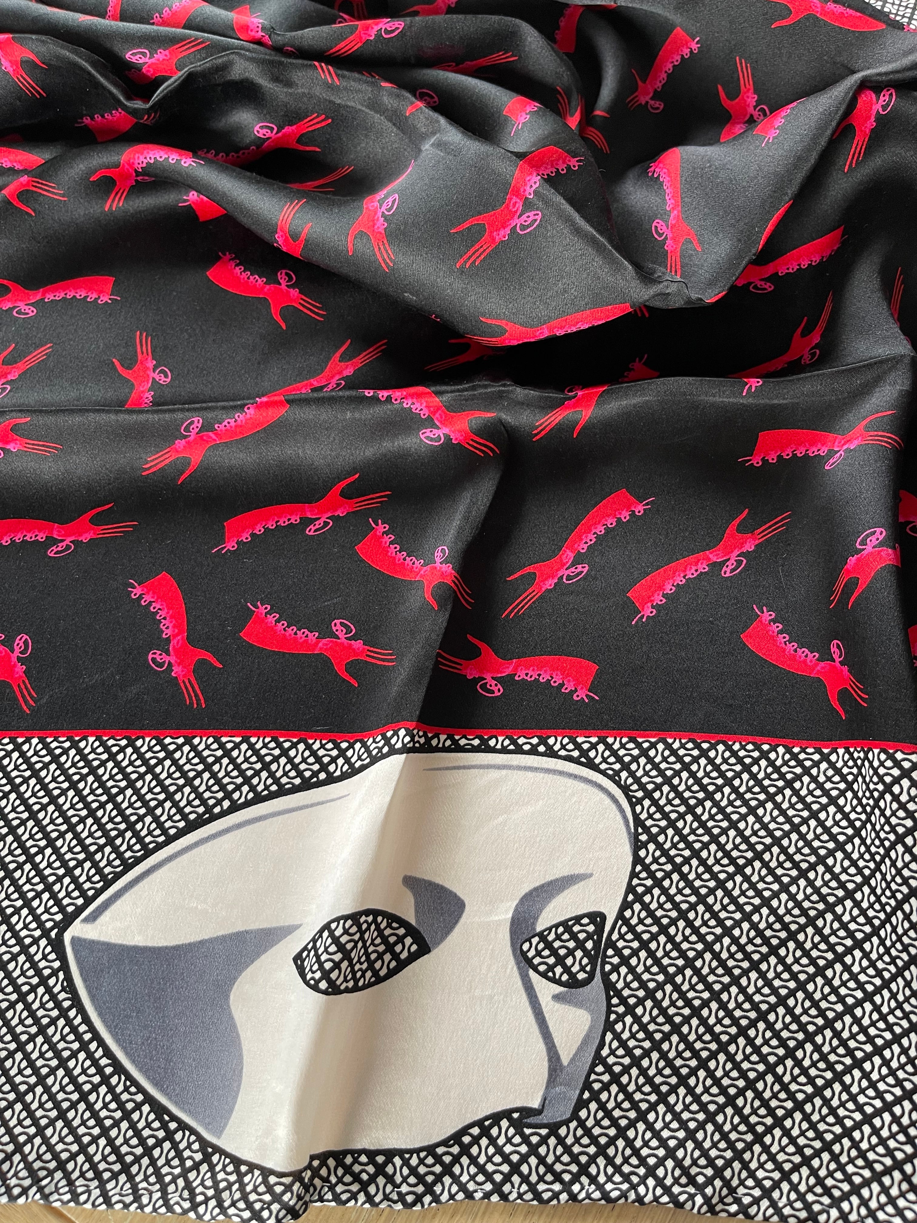 UNGARO foulard carré scarf silk soie seide schal