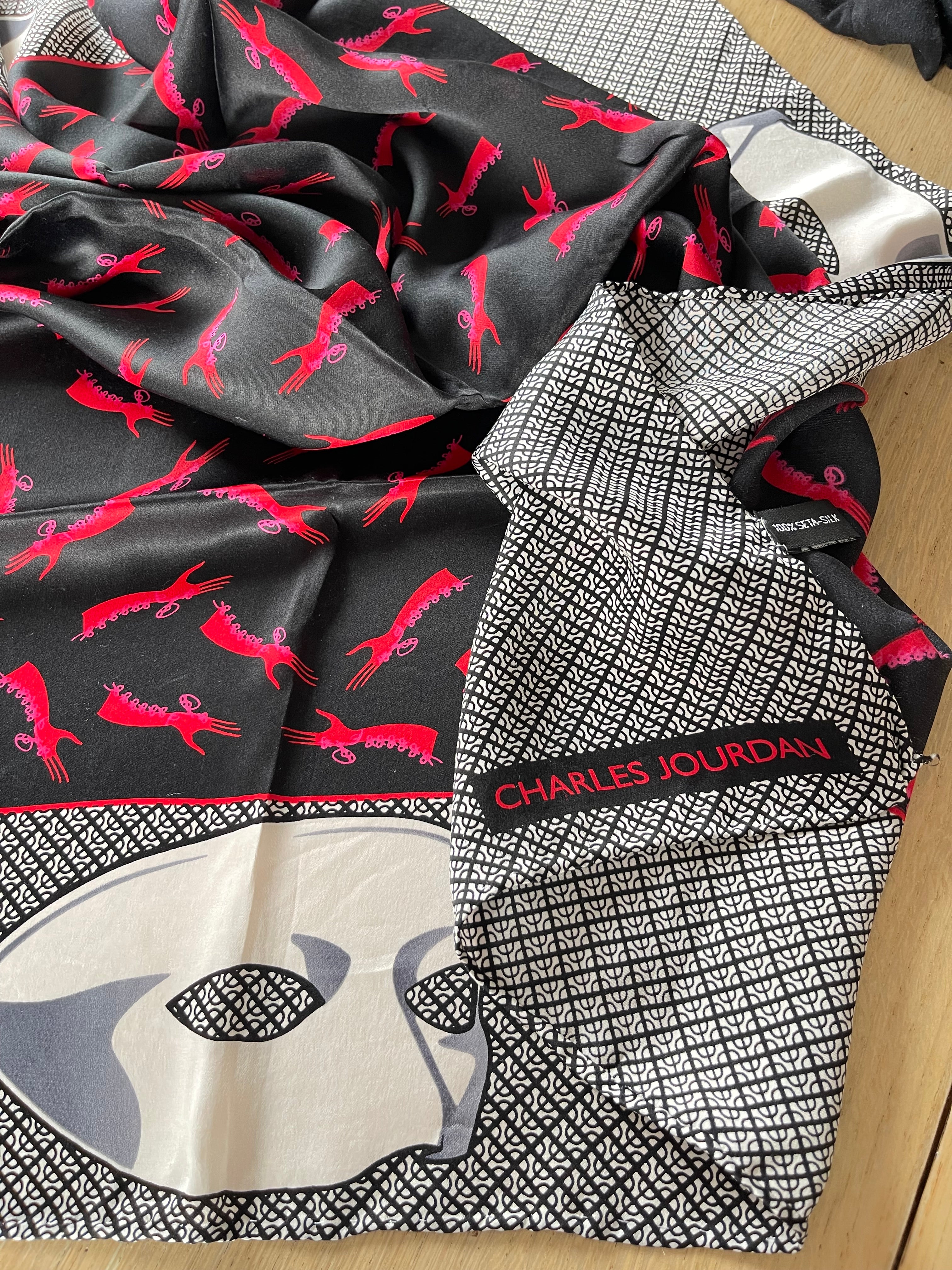 UNGARO foulard carré scarf silk soie seide schal