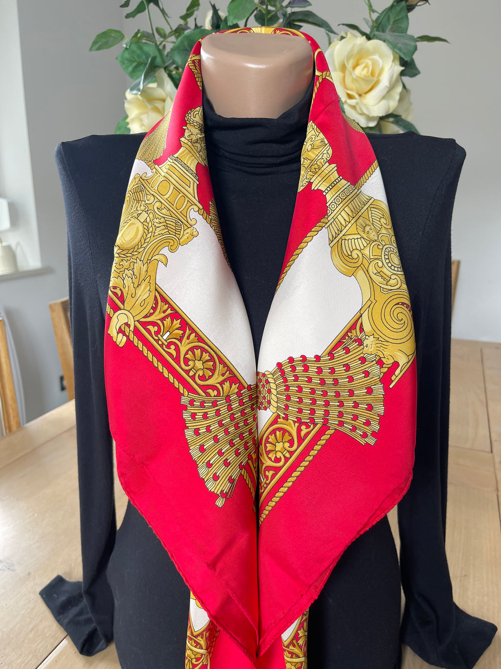 La Perla foulard carré scarf schal sjaal seide silk soie