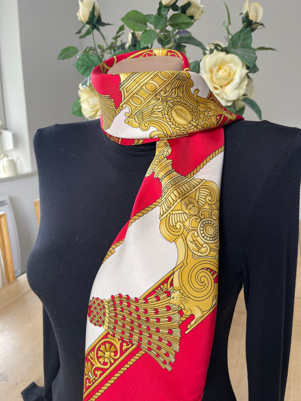 La Perla foulard carré scarf schal sjaal seide silk soie