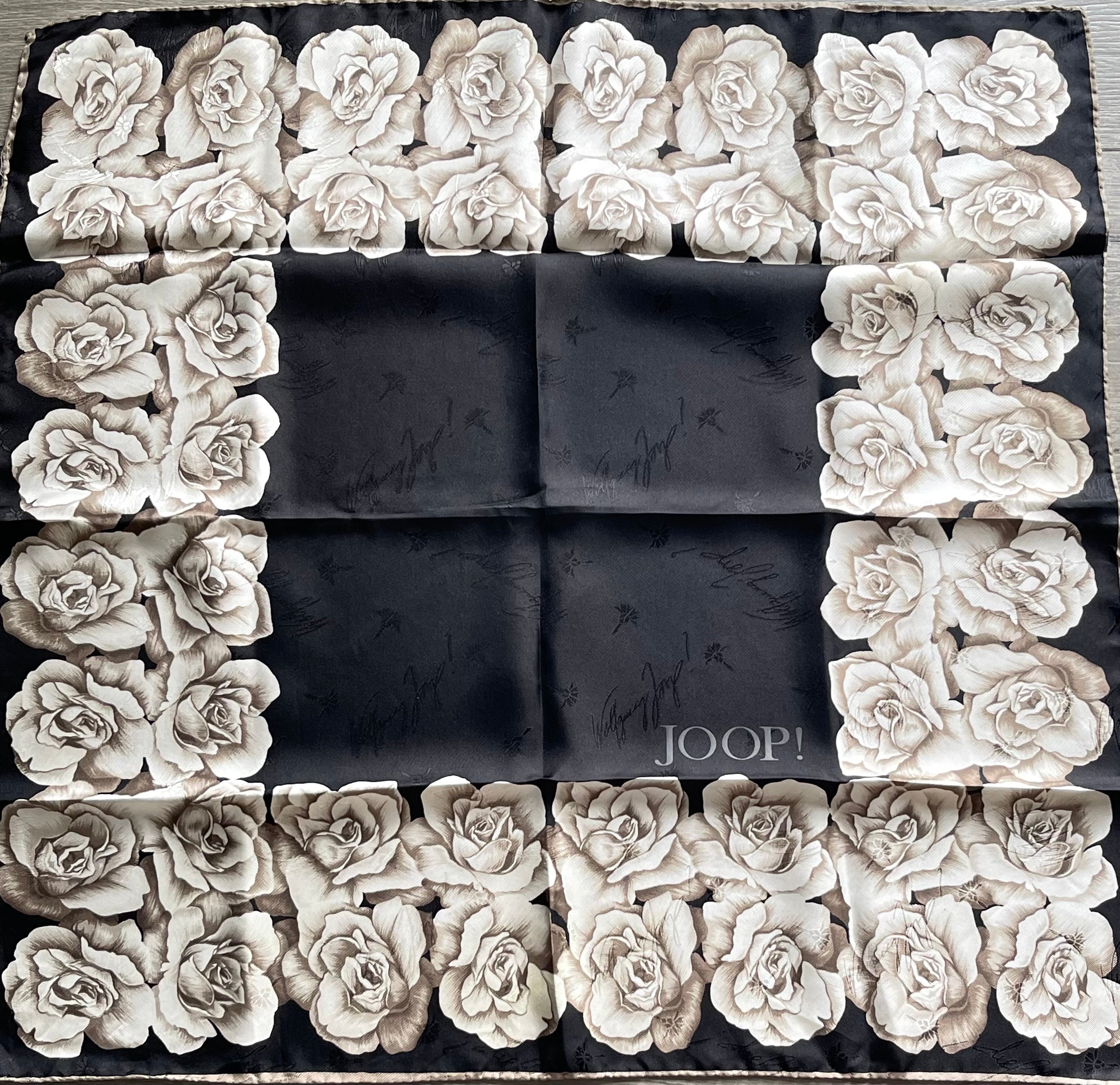 JOOP carré foulard scarf schal sjaal seide soie silk