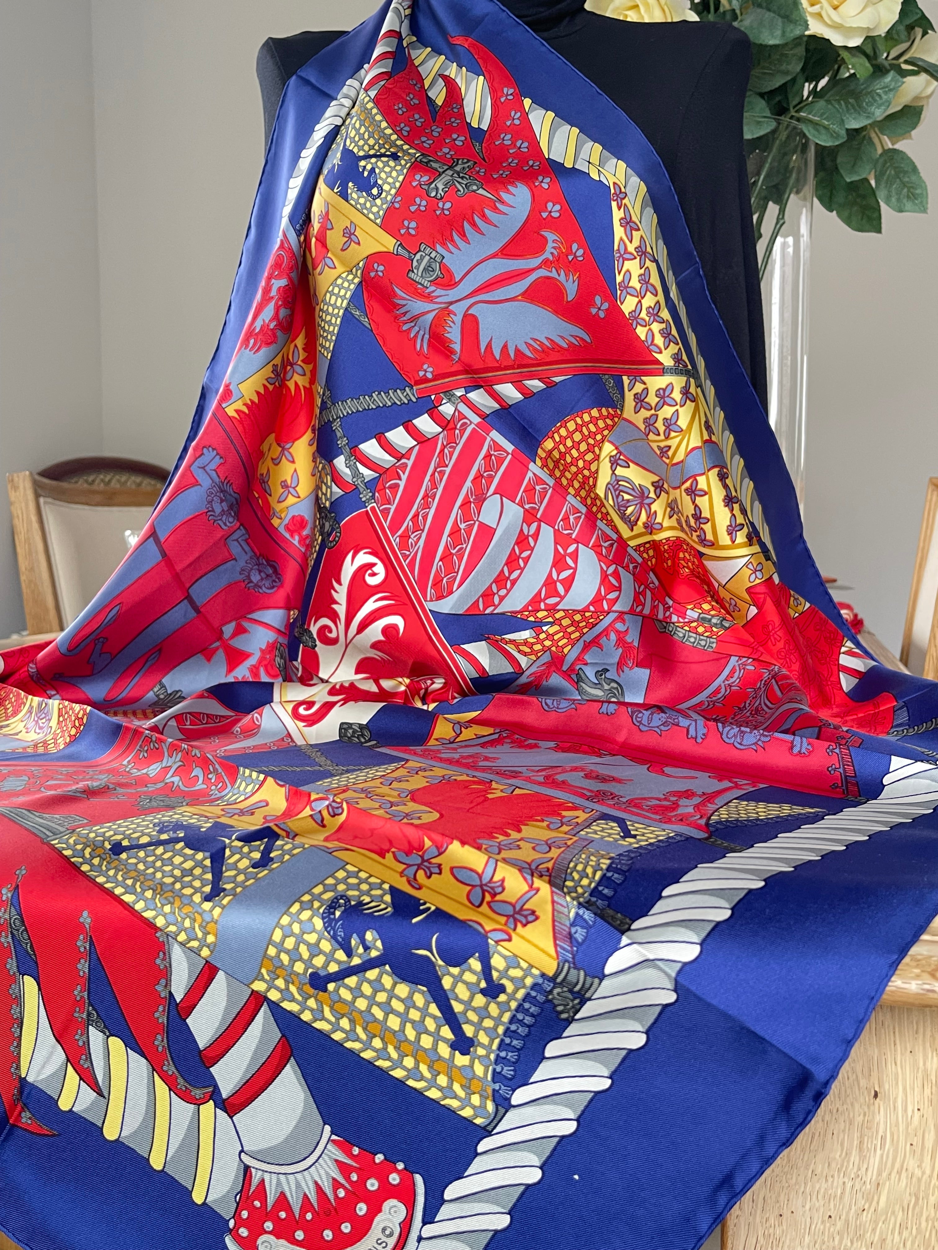 HERMES foulard carré schal scarf seide silk soie