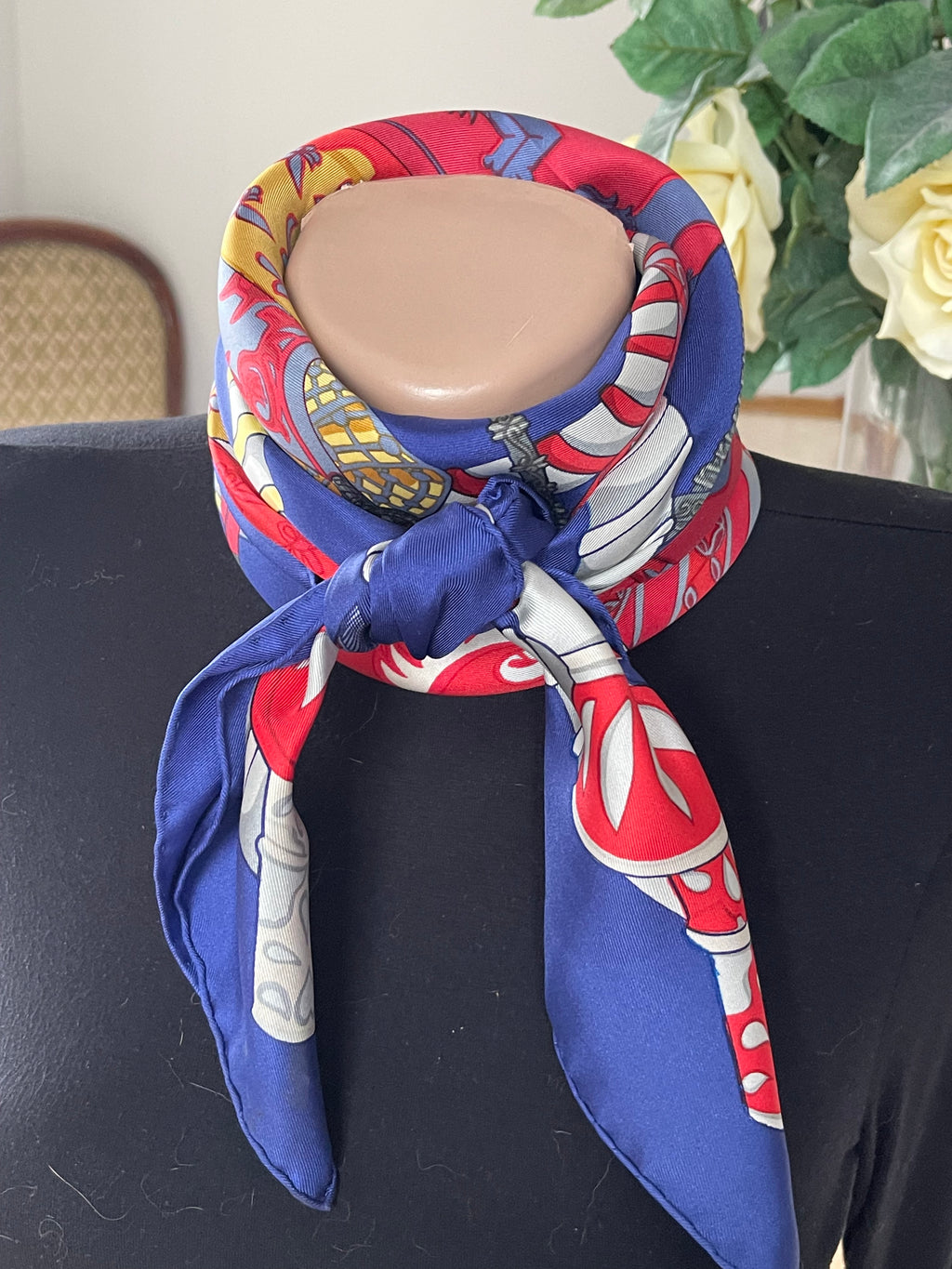 HERMES foulard carré schal scarf seide silk soie