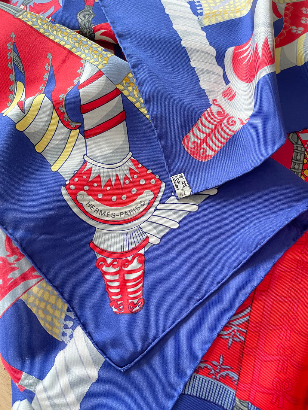 HERMES foulard carré schal scarf seide silk soie