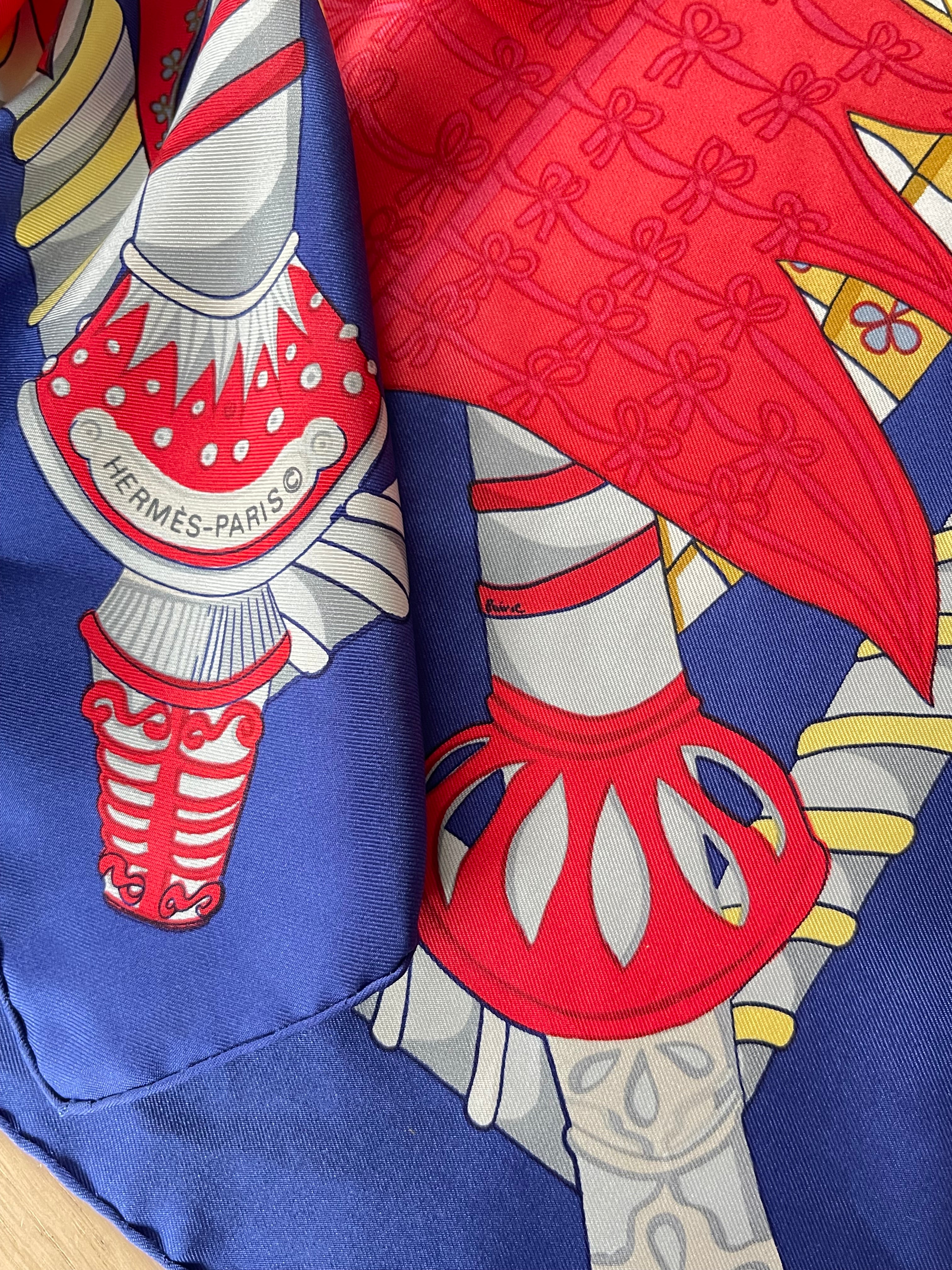 HERMES foulard carré schal scarf seide silk soie
