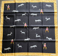 BULGARY Foulard carré schal sjaal seide seta soie silk