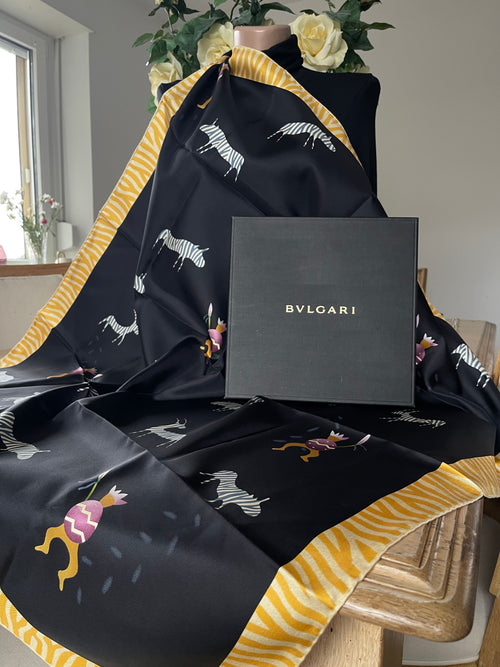 BULGARY Foulard carré schal sjaal seide seta soie silk