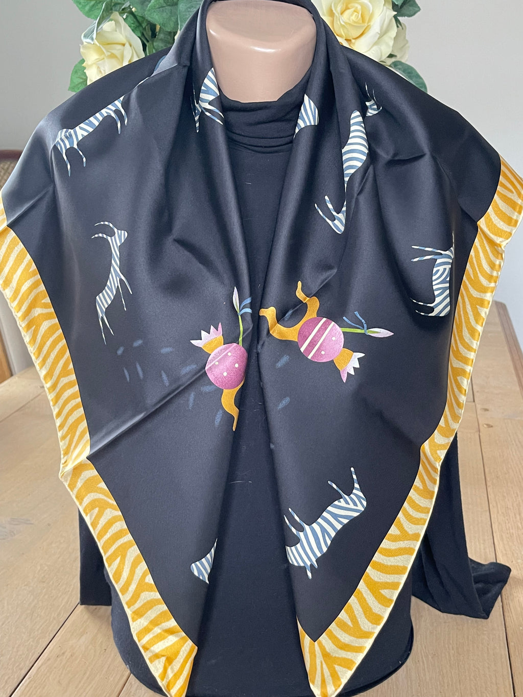 BULGARY Foulard carré schal sjaal seide seta soie silk