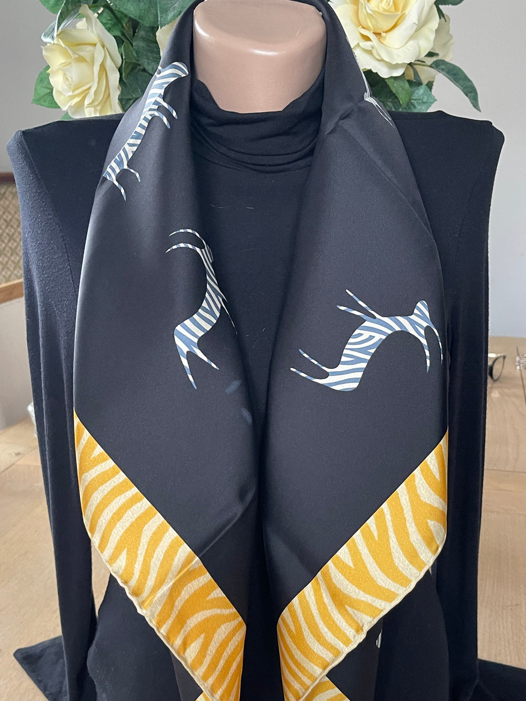 BULGARY Foulard carré schal sjaal seide seta soie silk