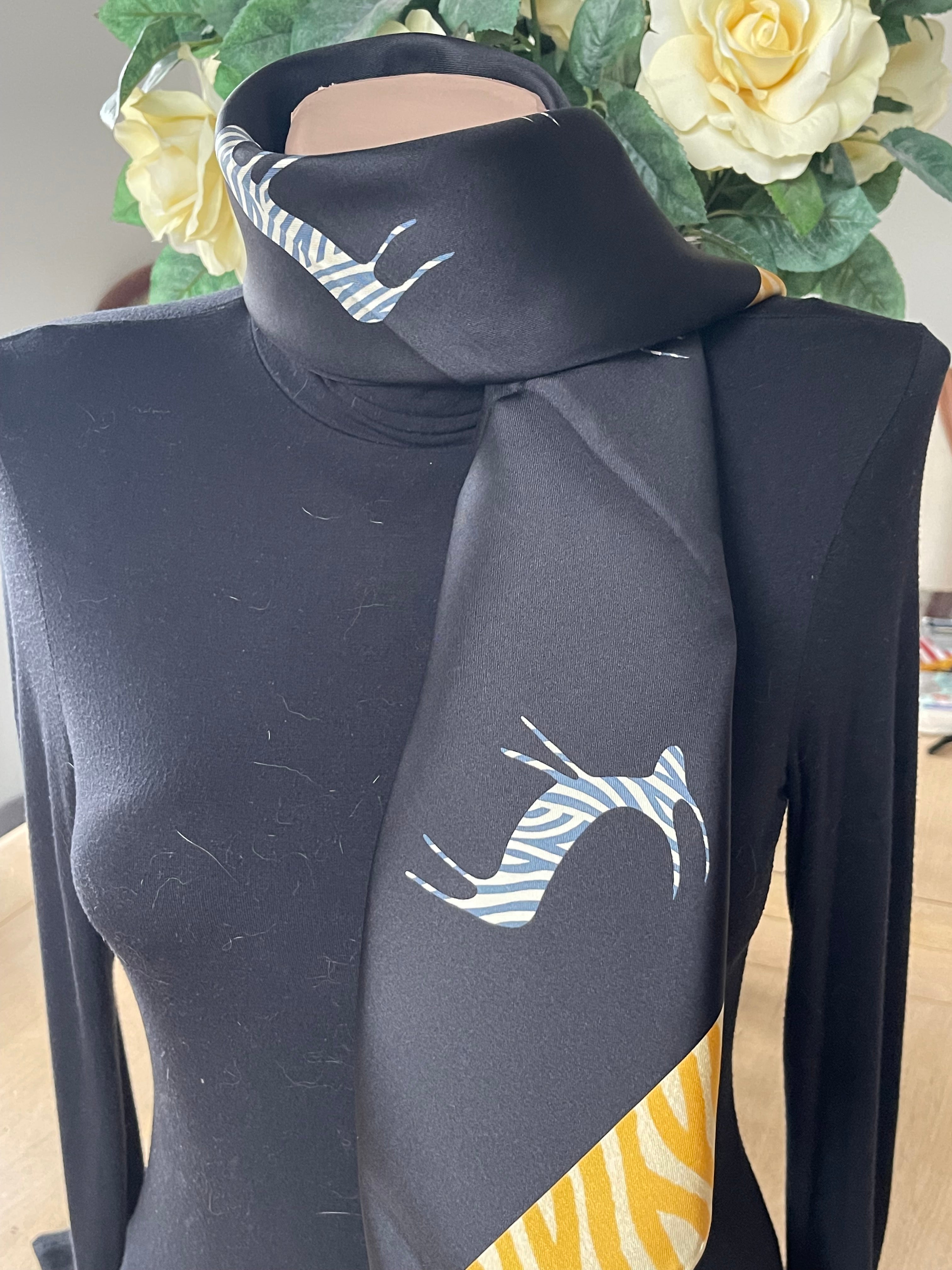 BULGARY Foulard carré schal sjaal seide seta soie silk