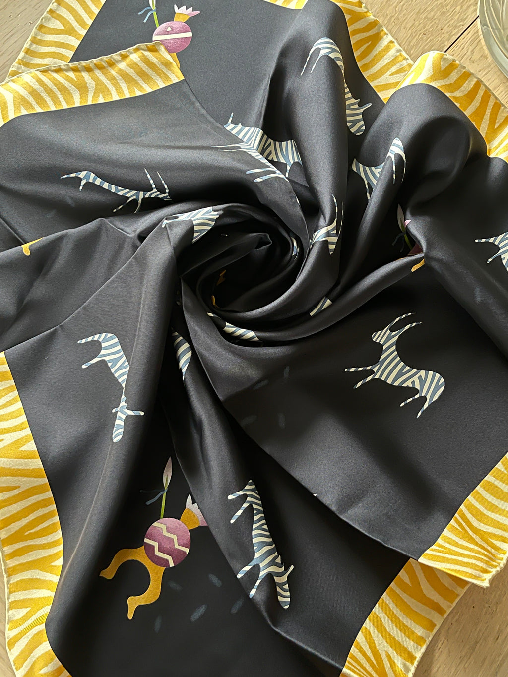 BULGARY Foulard carré schal sjaal seide seta soie silk