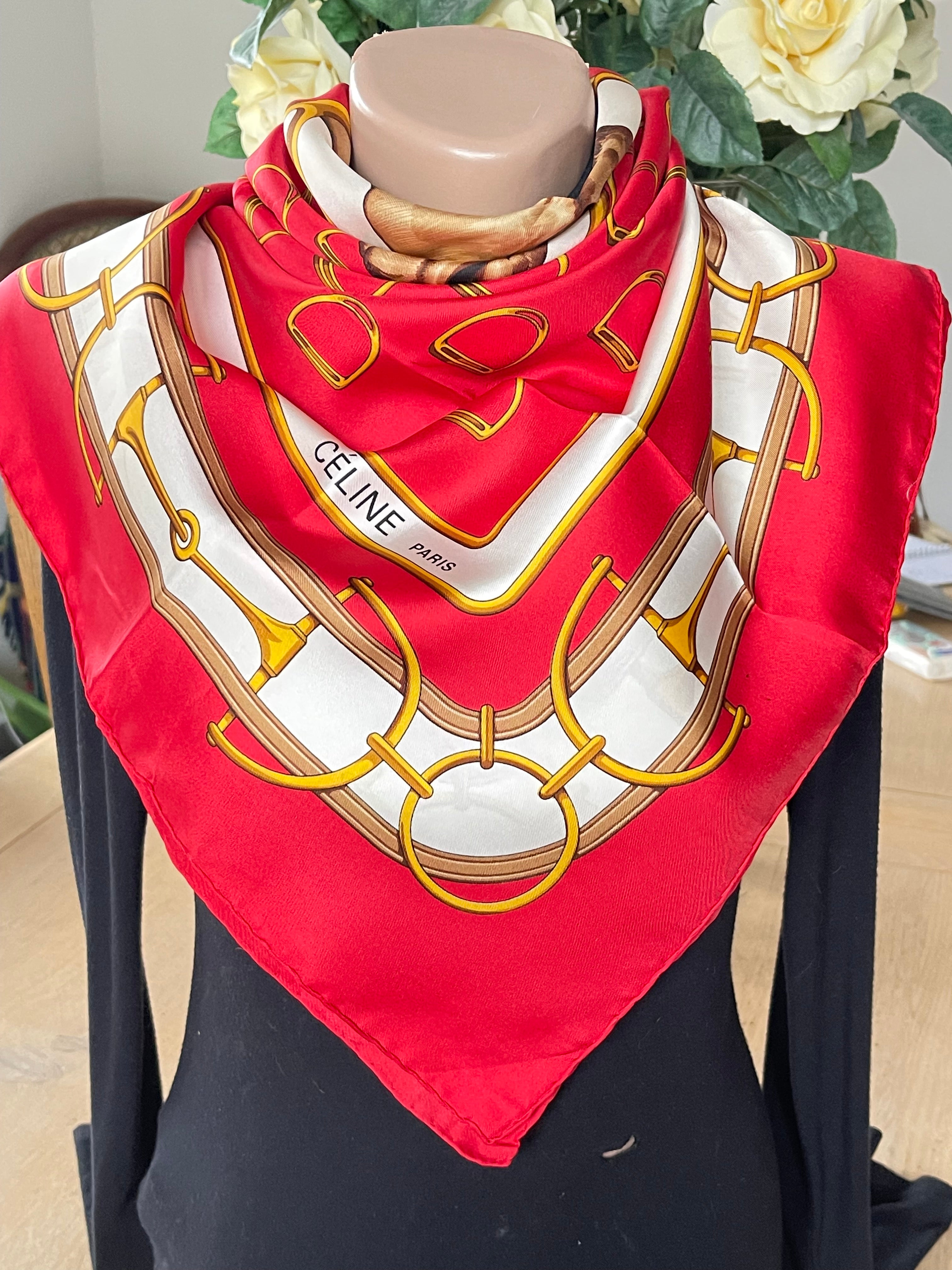 CELINE foulard carré seide soie silk