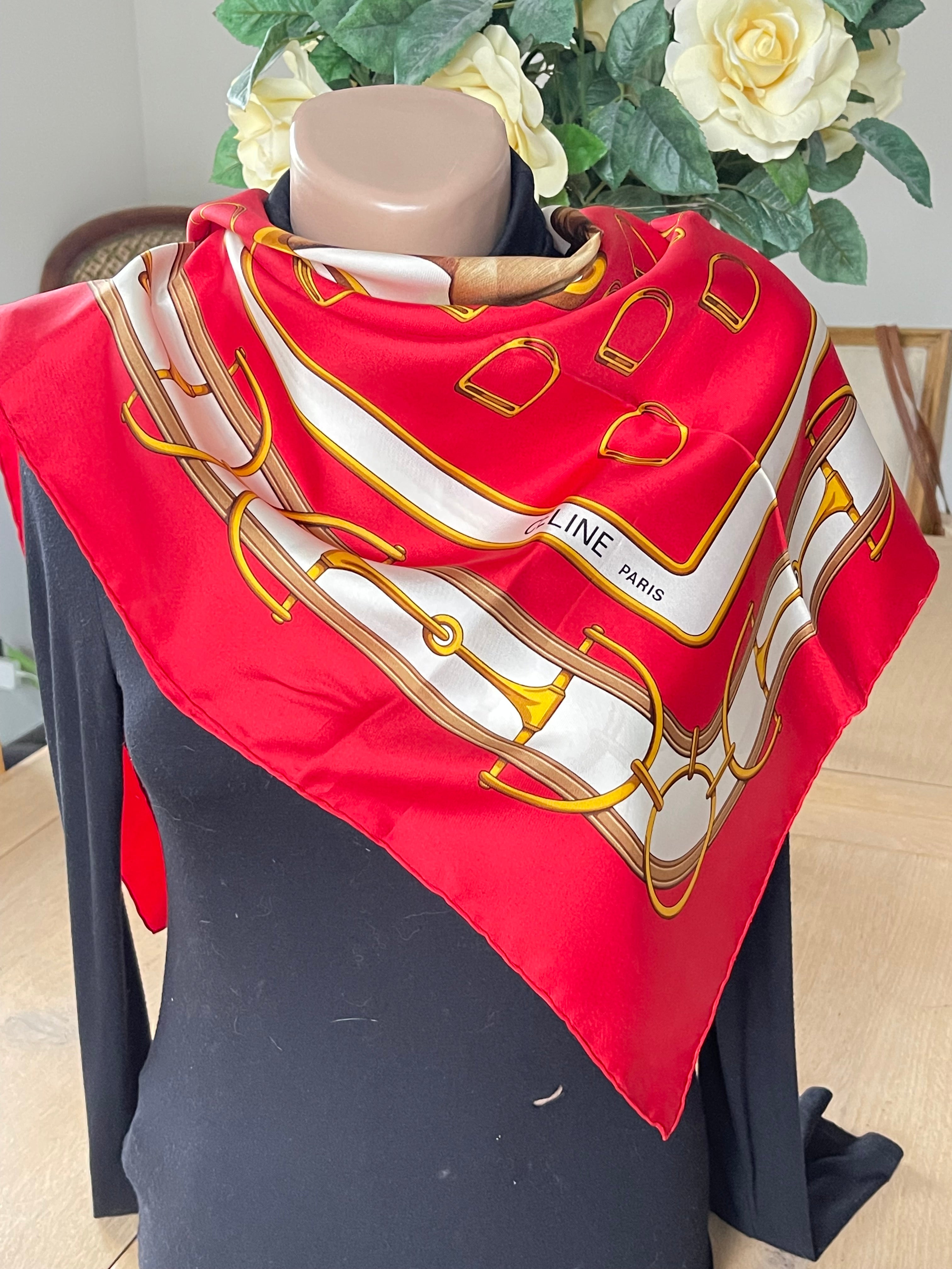 CELINE foulard carré seide soie silk