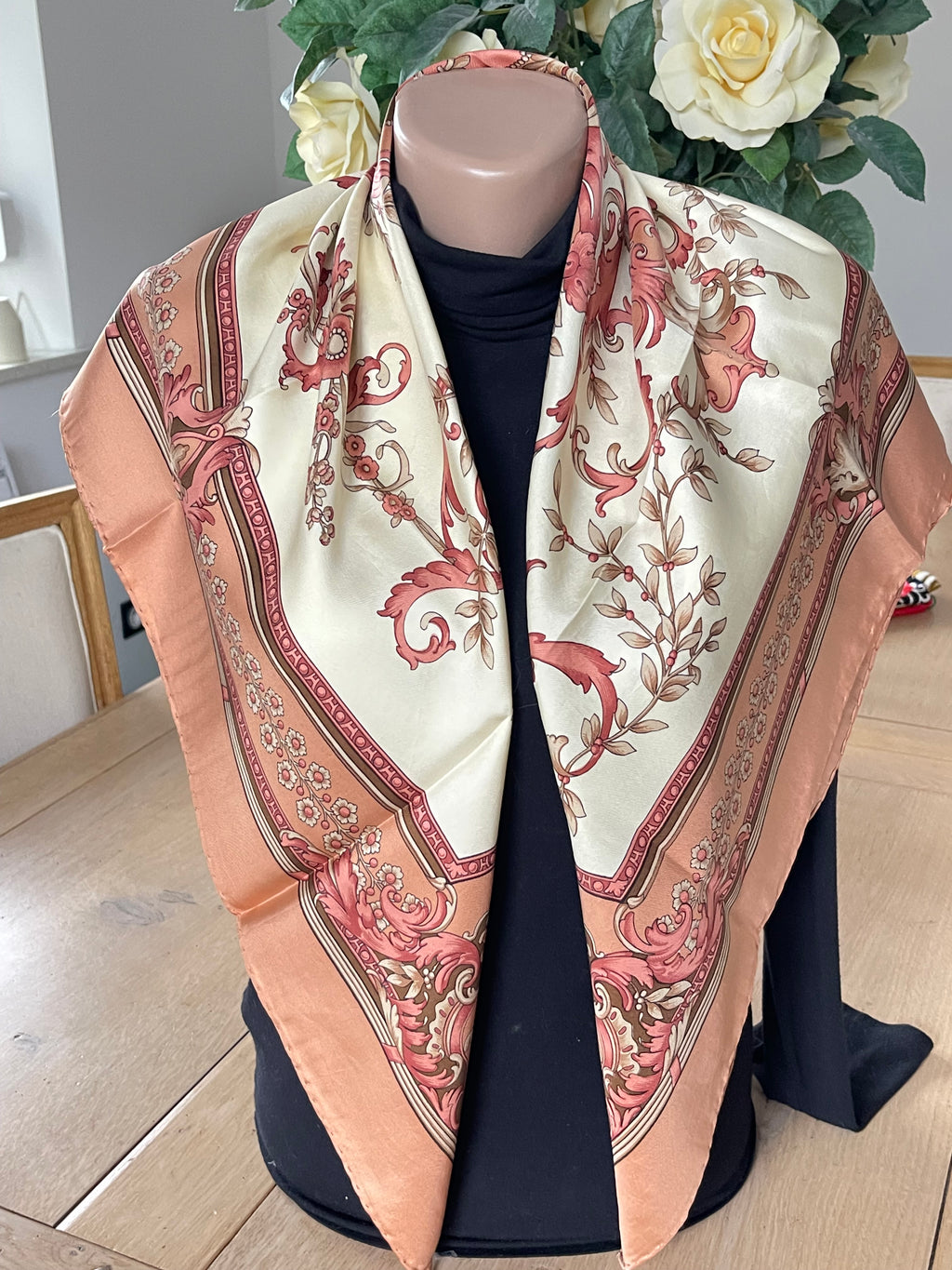 DANIEL LA FORET scarf carré foulard seide silk soie