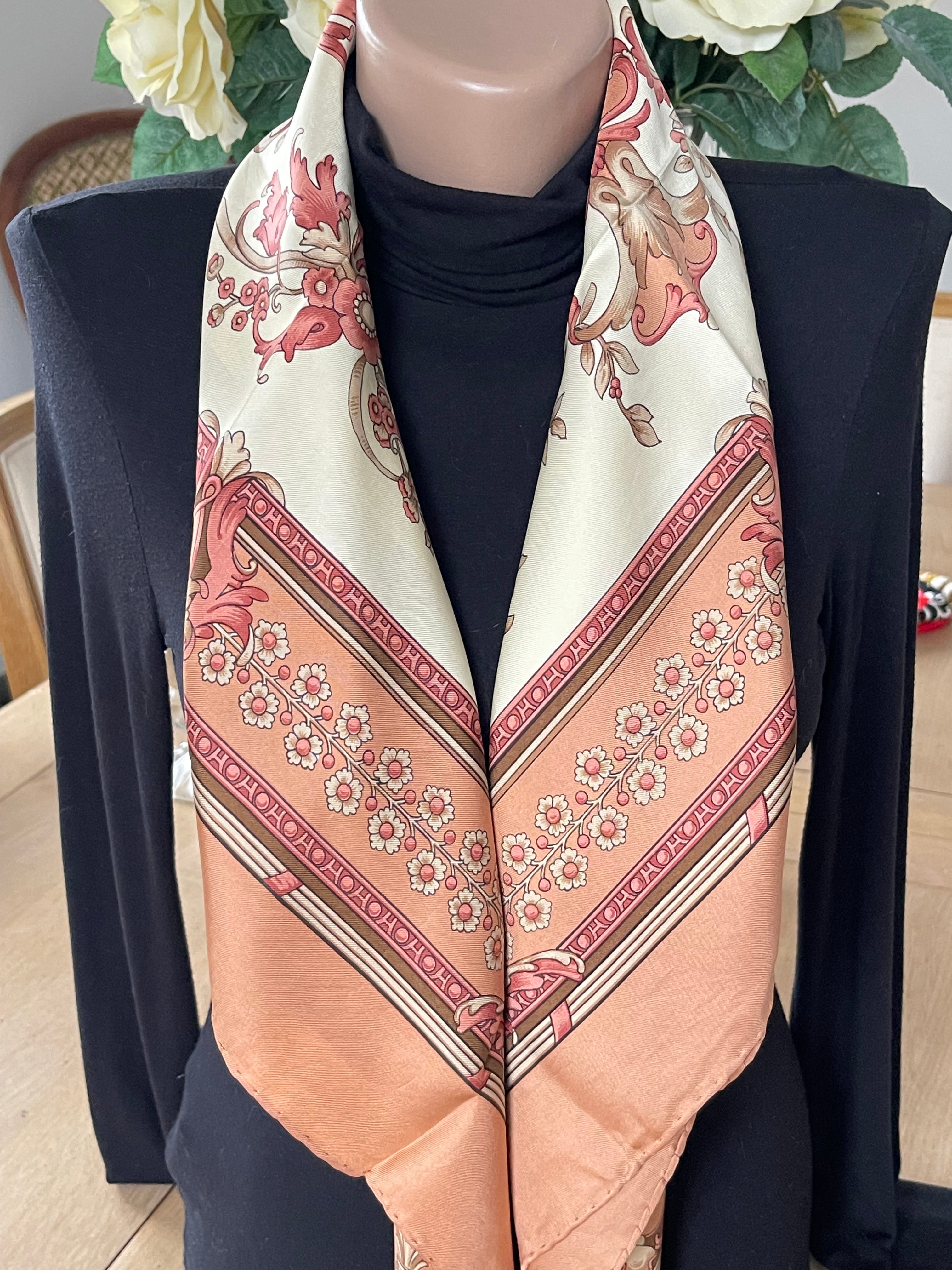 DANIEL LA FORET scarf carré foulard seide silk soie