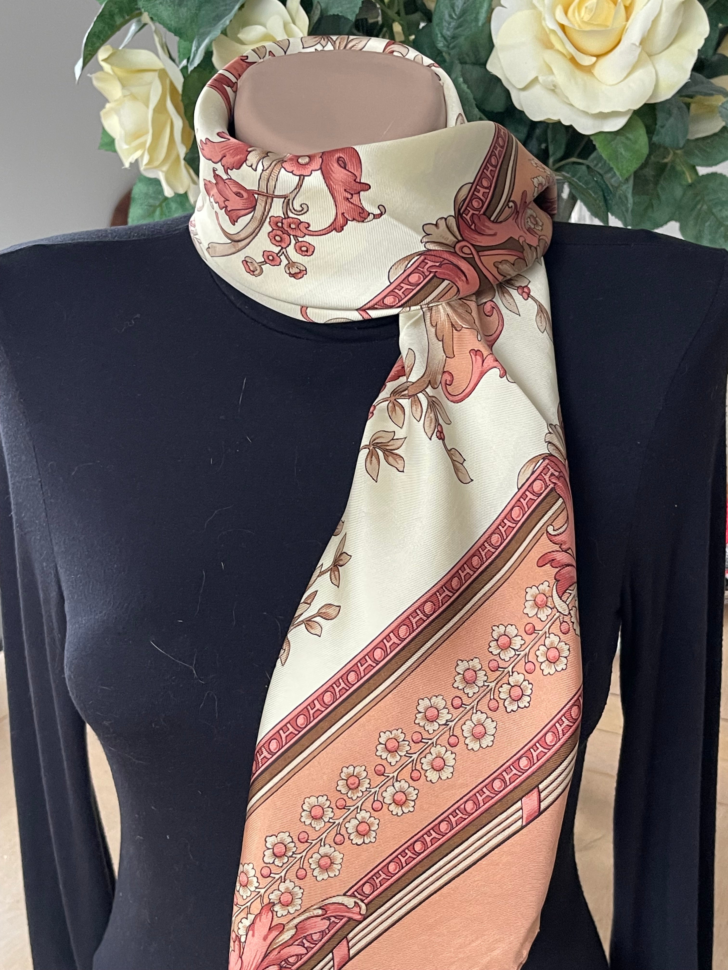 DANIEL LA FORET scarf carré foulard seide silk soie