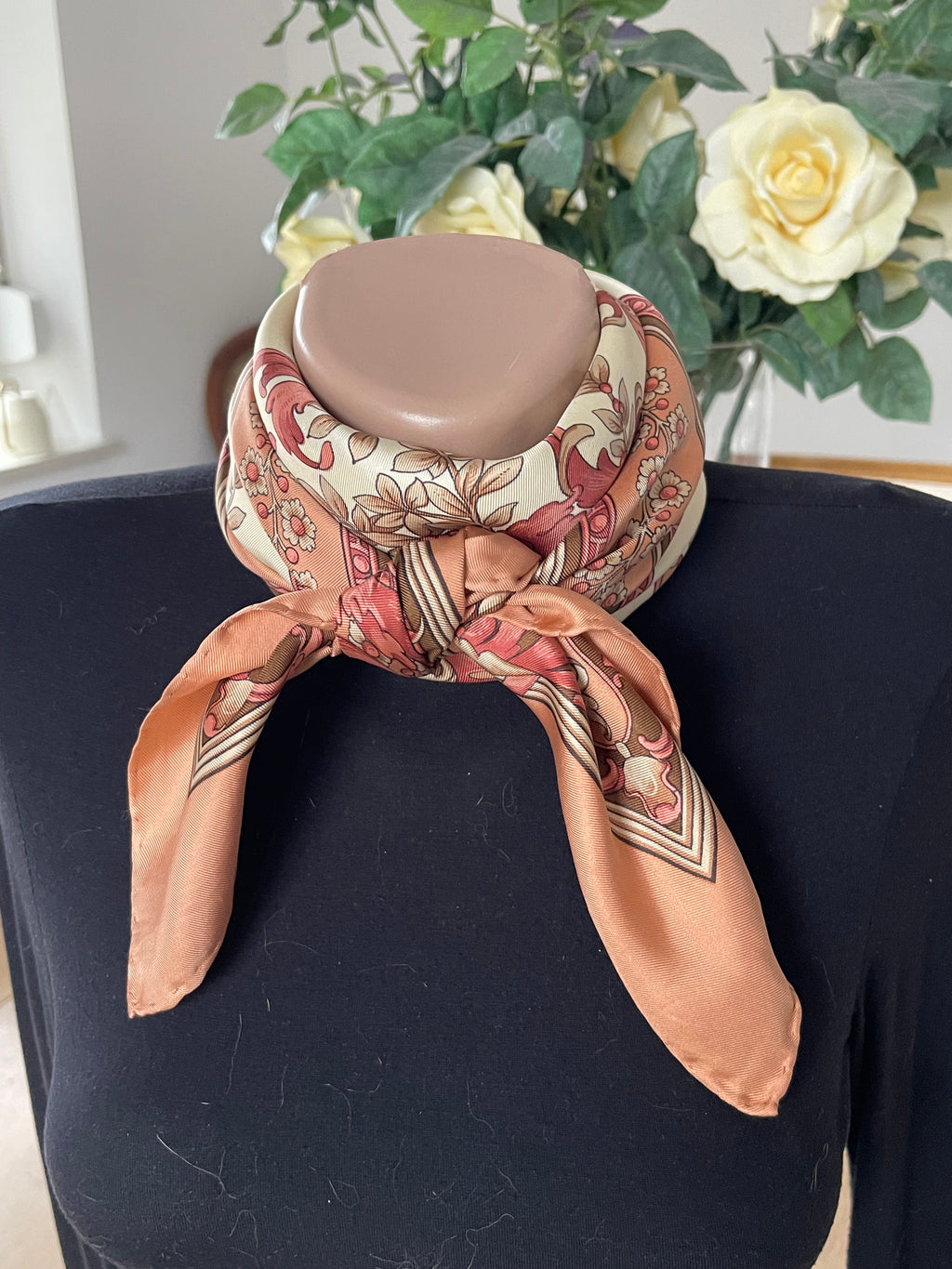 DANIEL LA FORET scarf carré foulard seide silk soie