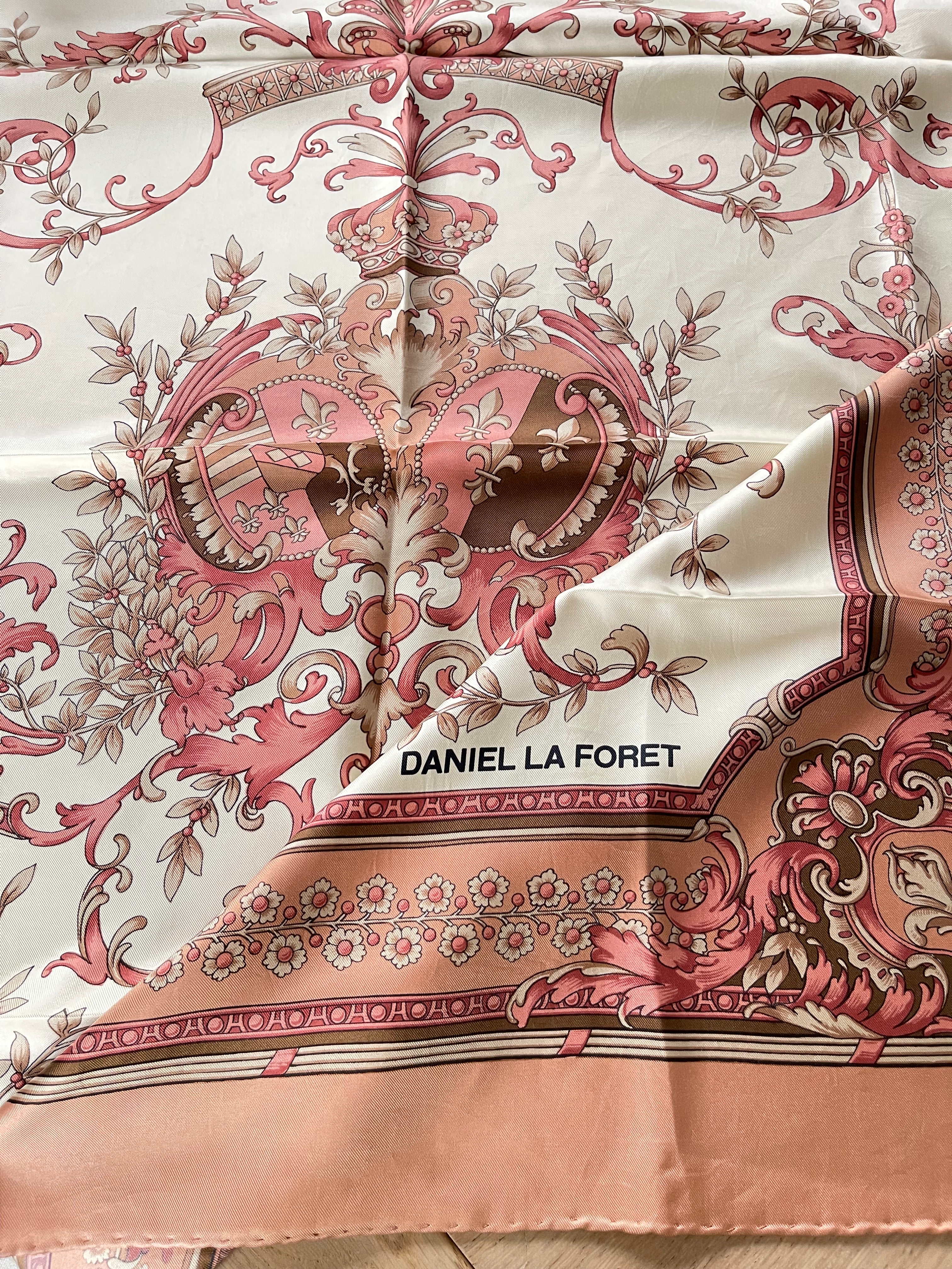 DANIEL LA FORET scarf carré foulard seide silk soie