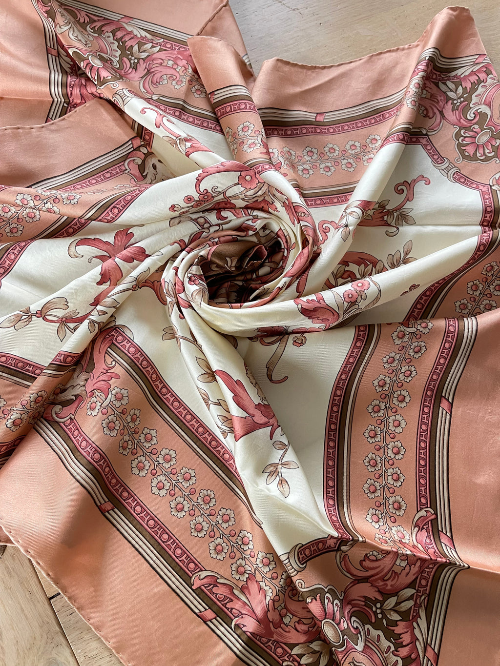 DANIEL LA FORET scarf carré foulard seide silk soie