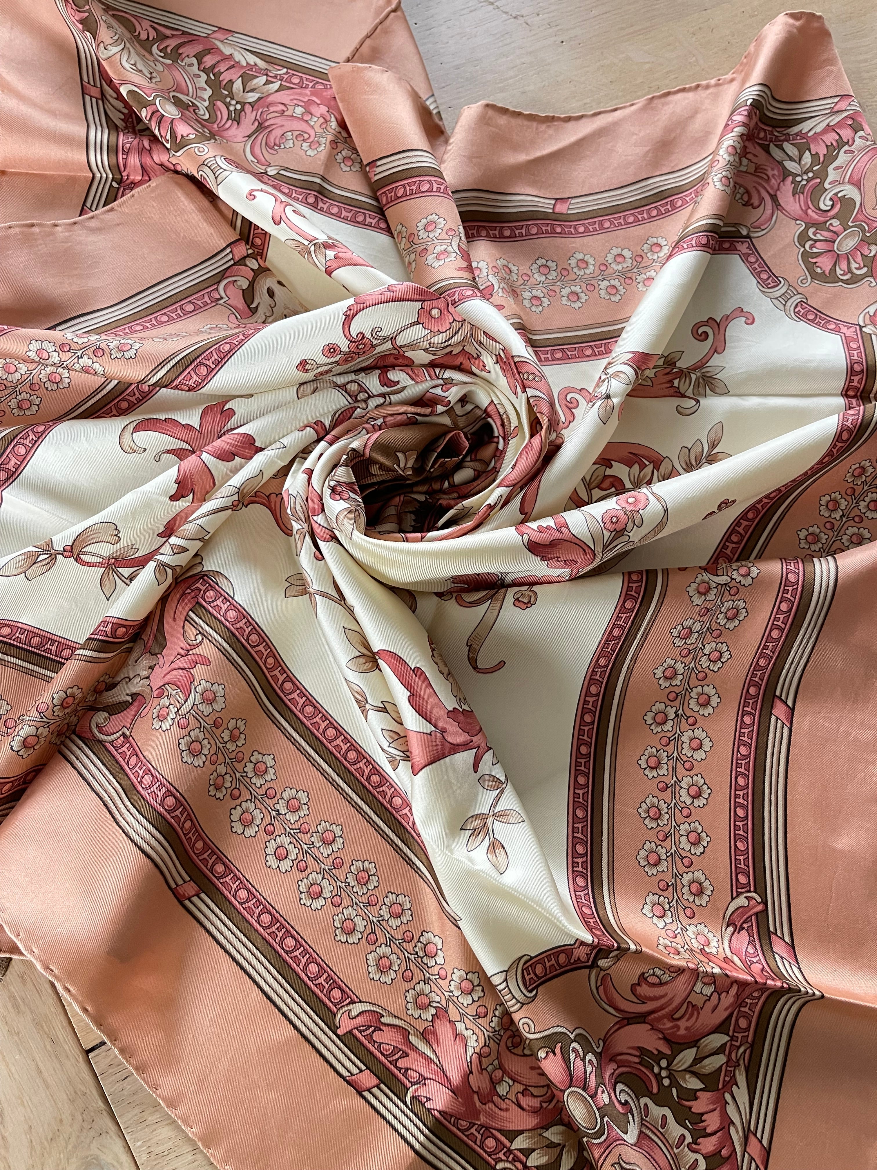 DANIEL LA FORET scarf carré foulard seide silk soie