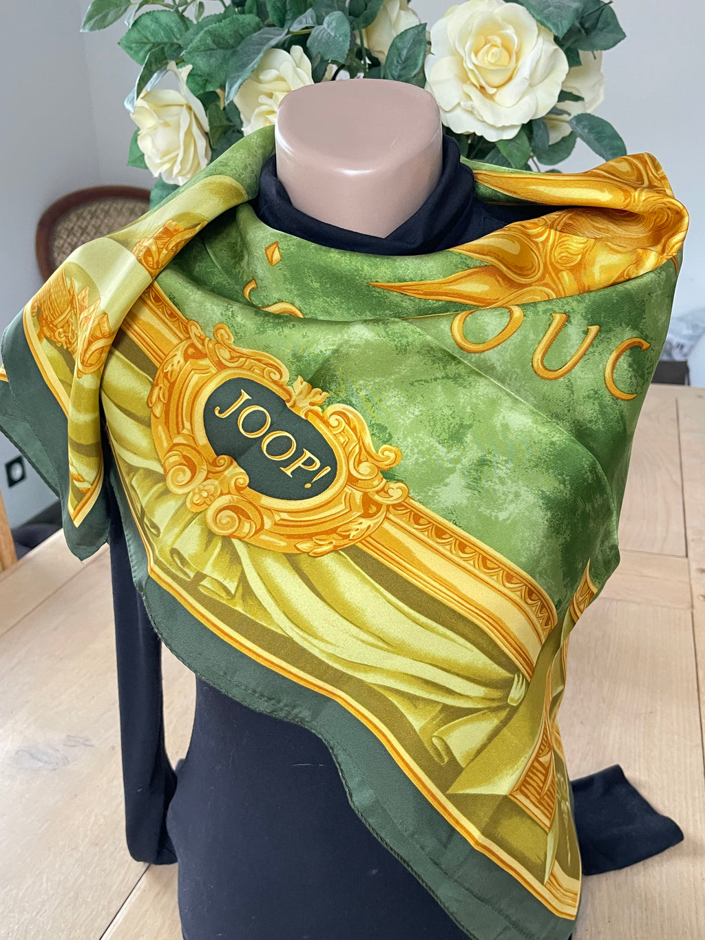 JOOP! foulard carré en soie silk scarf schal seide
