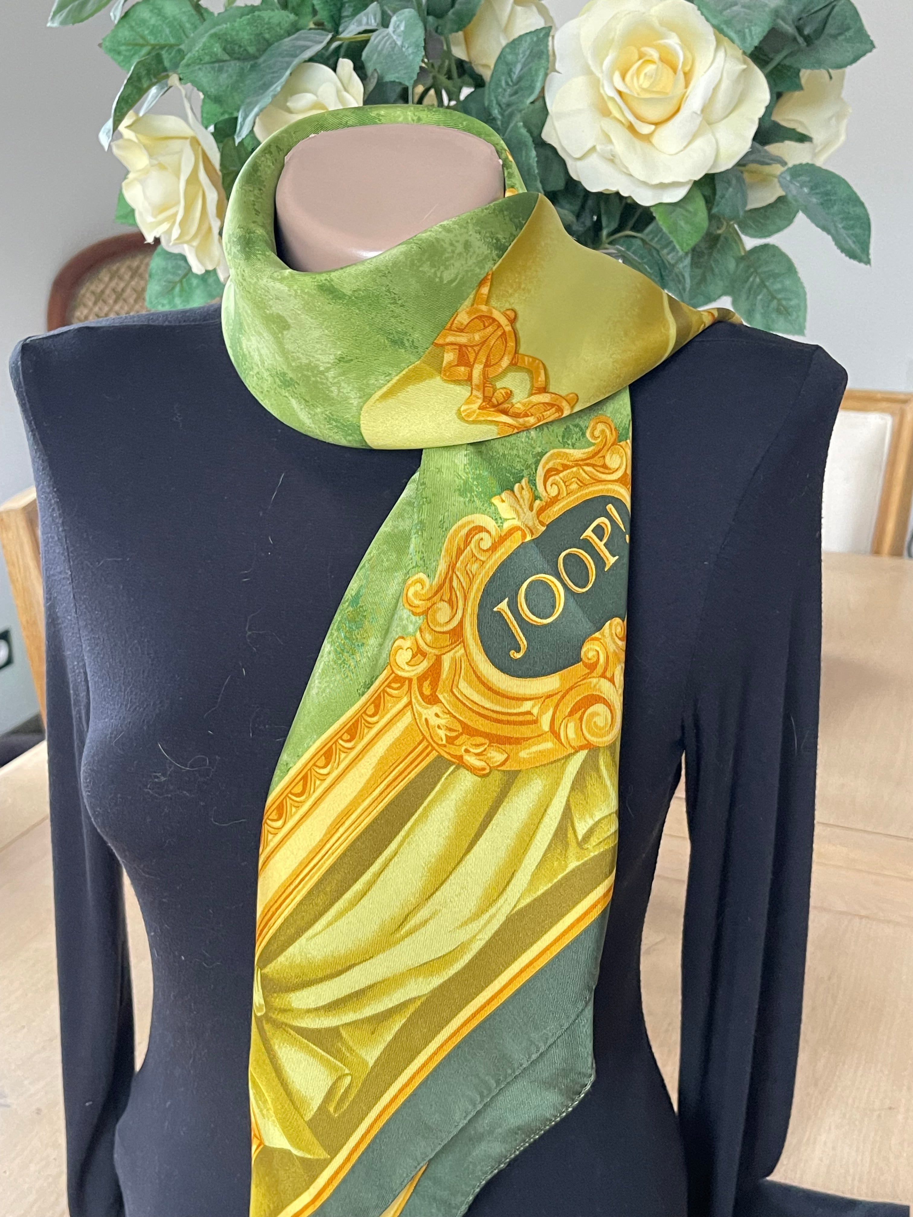 JOOP! foulard carré en soie silk scarf schal seide